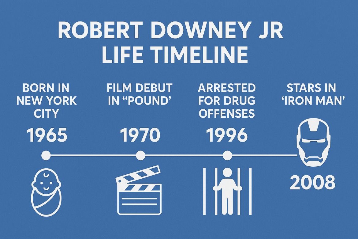 Robert Downey Jr Life Timeline Robert Downey Jr Life Timeline